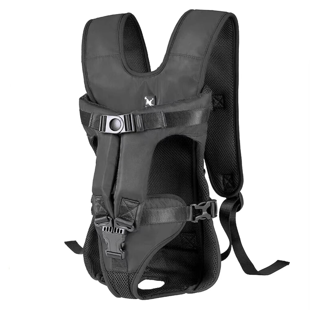 Mochila para transportar cães, esponja espessada, frente para animais de estimação, mochilas para transportar cães, portátil, ajustável, mãos livres, mochila para cães