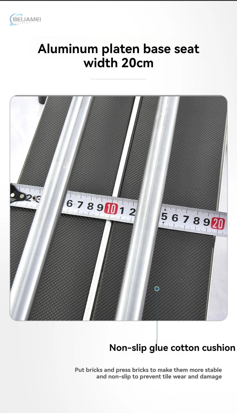 Cortador manual pequeno e portátil para azulejos (cortador de azulejos) – com trilho de barra paralela, comprimento de corte 300/400/600/800/1000mm