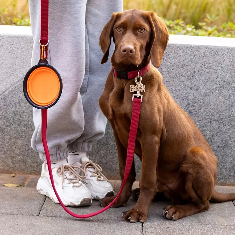 Tigela de comida para animais de estimação portátil durável tpr tigela de comida para cães e gatos tigela dobrável de silicone portátil viagem ao ar livre tigela de comida de água
