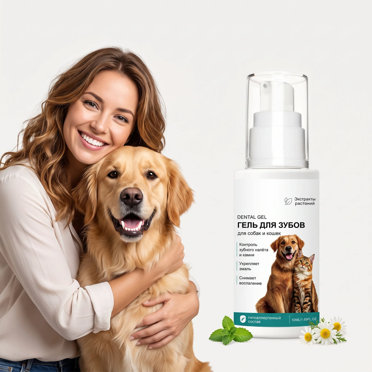 Gel para Cuidados Dentários de Animais de Estimação, Manutenção da Superfície dos Dentes, Refrescante do Hálito e Calmante para as Gengivas, Gel Suave e Seguro para Lamber para Cães e Gatos