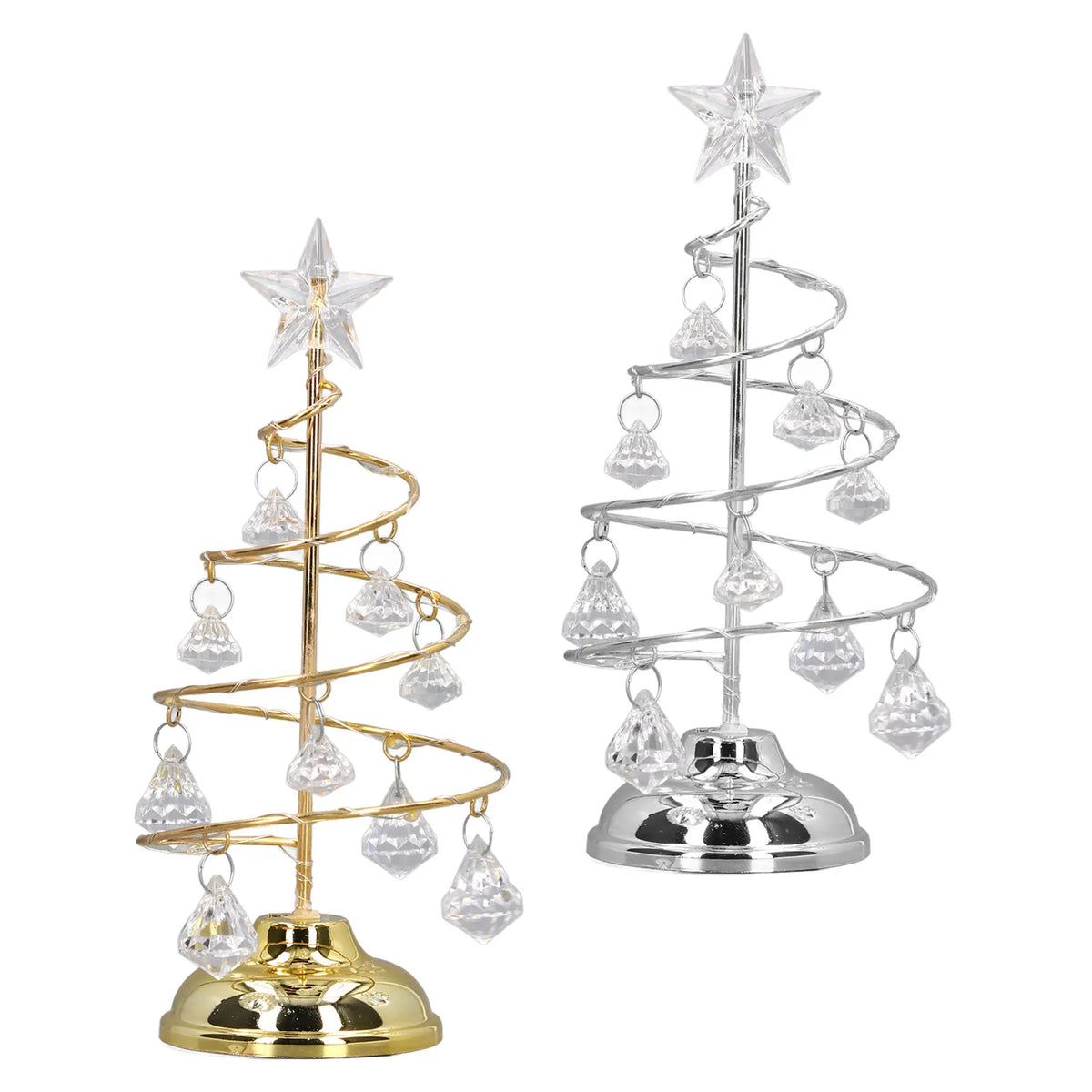 LED Christmas Tree Night Lights, pequeno ornamento decorativo de cristal, lâmpada tipo Xmas Tree, feliz ano novo presente - Kasa & Pet