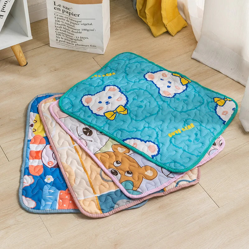 Tapete antiderrapante para animais de estimação, tapete para dormir especial de algodão para gatos, verão, confortável e respirável, produtos para animais de estimação