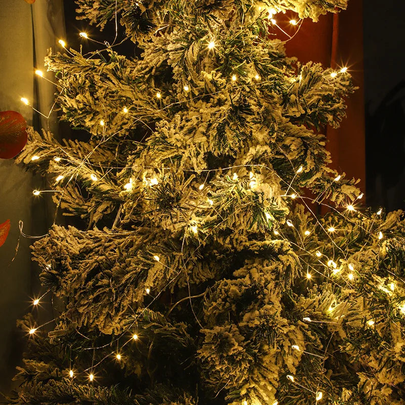 Luzes de Natal LED em Cordão, Luzes para Árvore de Natal, Guirlanda de Luzes de Natal, Alimentadas por USB, Decoração para Casa, Varanda, Festa, Casamento