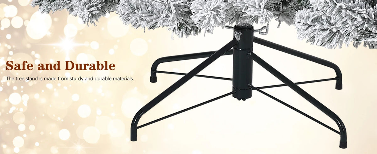 Árvore de Natal artificial com iluminação pré-instalada, em formato de cedro, com base estável, para decoração de interiores