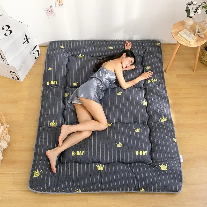 Colchão Tatami Espesso Estilo Japonês, Tapete de Chão Macio, Almofada Dobrável para Descanso em Casa, Acessório para Quarto