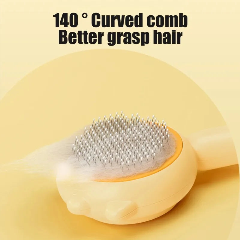Escova Removedora de Pelos para Cães e Gatos, Escova de Limpeza Automática, Ferramenta de Massagem e Cuidados, Suprimentos para Cuidados com Cães