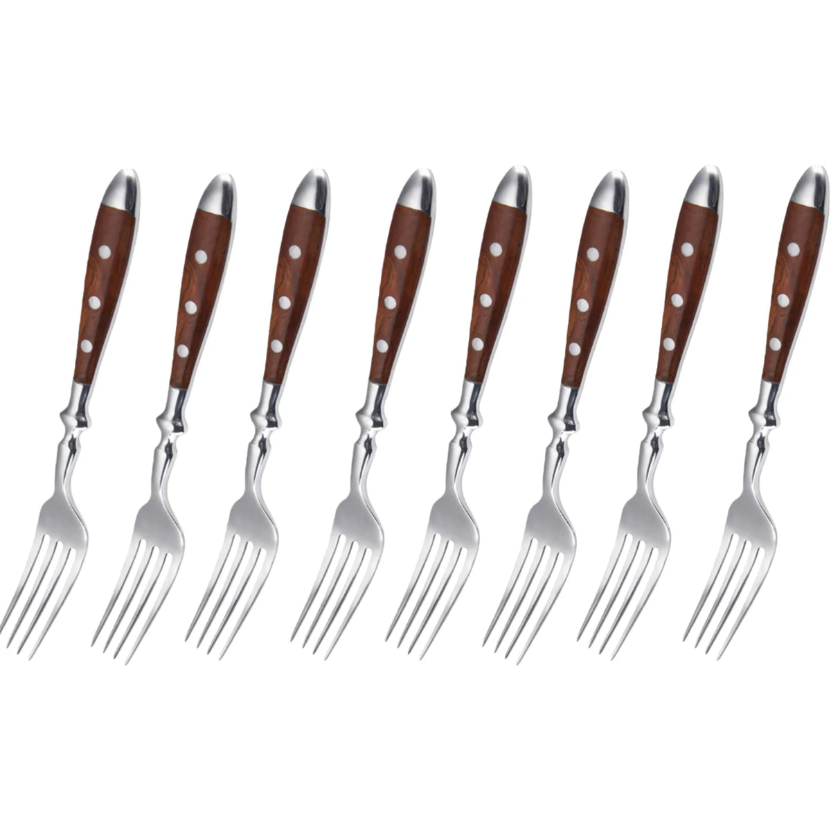 Conjunto de Talheres de Aço Inoxidável, Conjunto de 6 Peças Incluindo Faca, Garfo e Colher, Facas de Cozinha e Talheres para Sala de Jantar Kasa & Pet