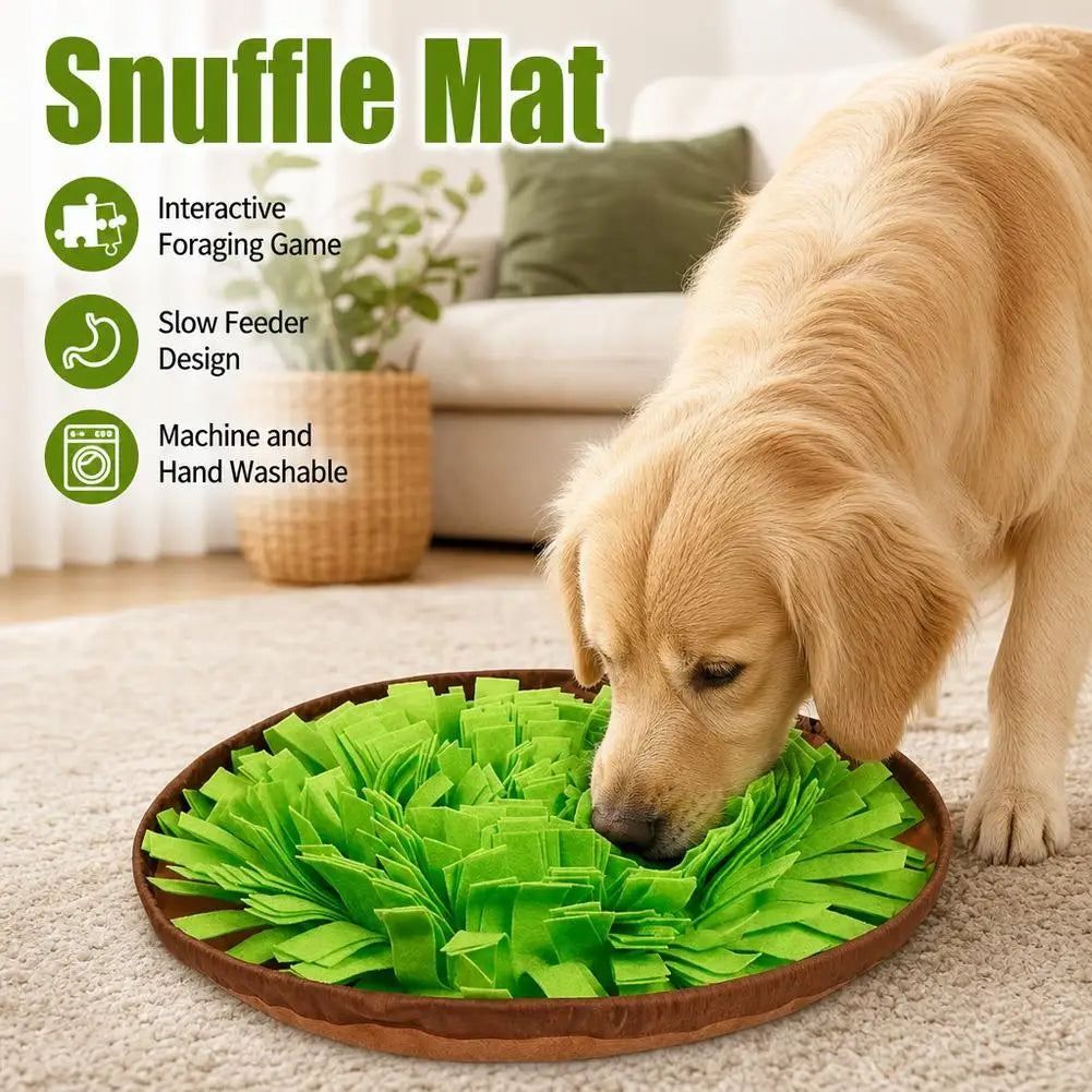 Tapete de busca para cães, jogo interativo de busca de alimentos, brinquedo em forma de tapete para alimentação lenta, ideal para o treino de cães, estimula as habilidades naturais de busca de alimentos.