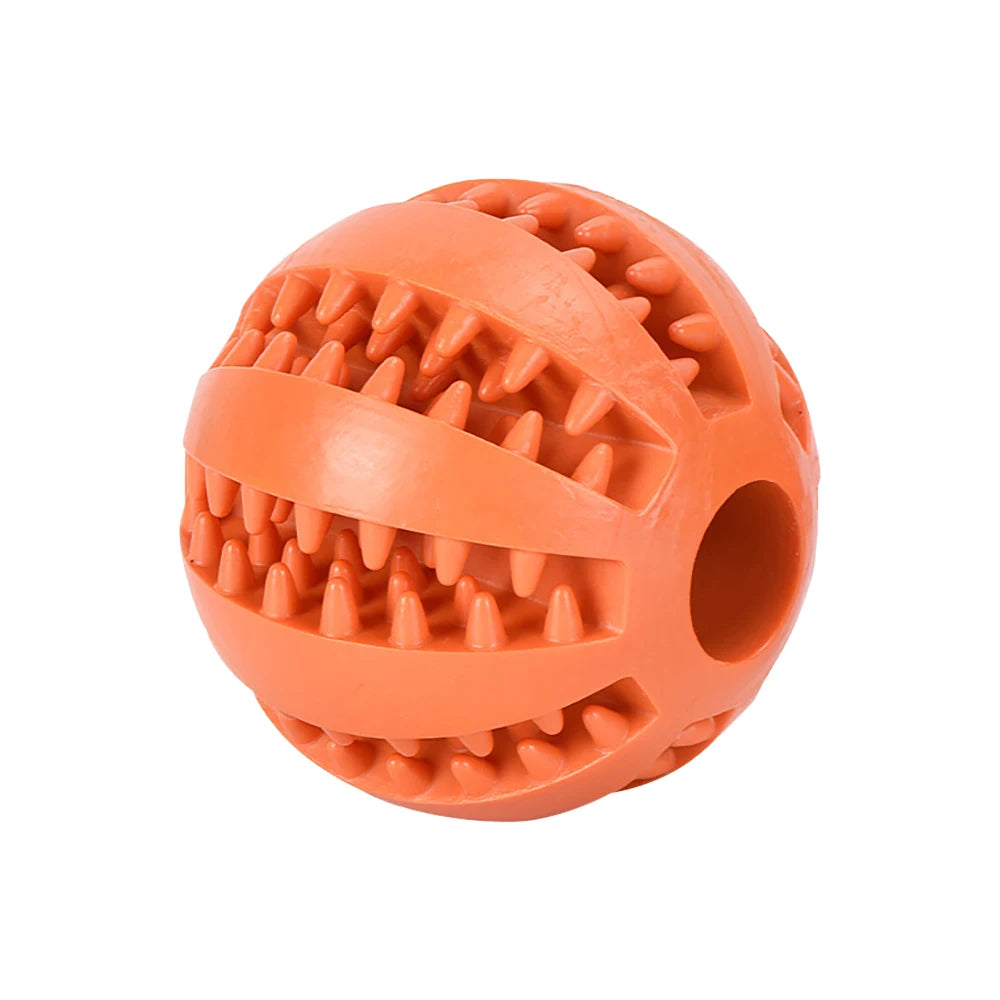 Bola de borracha interativa para pet, Mastigar brinquedo para cães pequenos, Limpeza dos dentes, Acessórios para cachorros