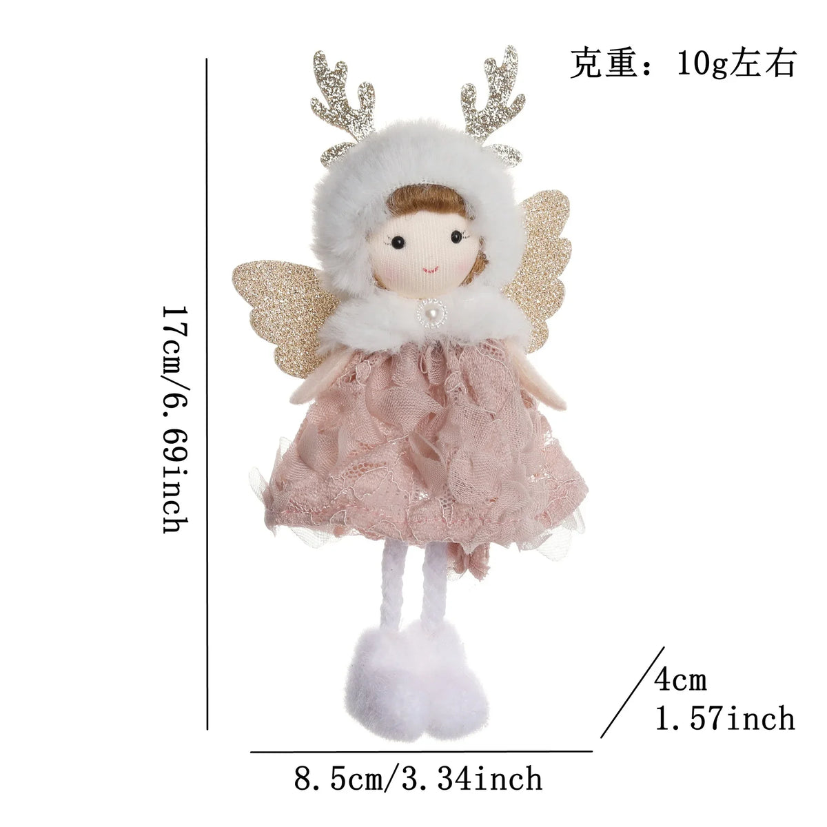 Natal Pendurado Malha Sequin Saia, Anjo Xmas Árvore Pingente Enfeites, Decoração de Casa, Noel, Presentes, 2022