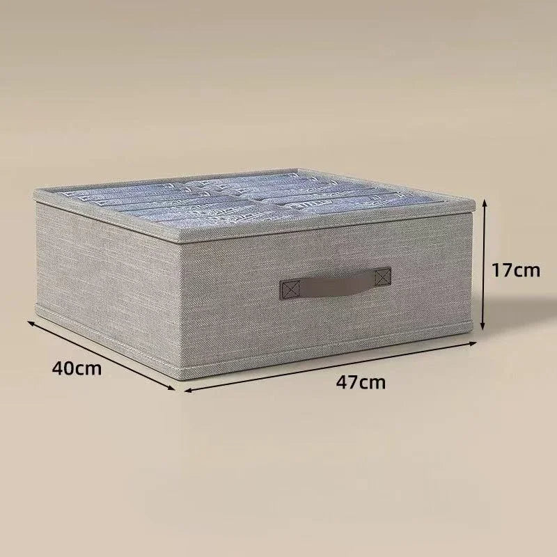Guarda-roupa organizador de armazenamento de roupas camisola camiseta caixa de armazenamento engrossado calças caixa de armazenamento roupa interior meias organizador para casa