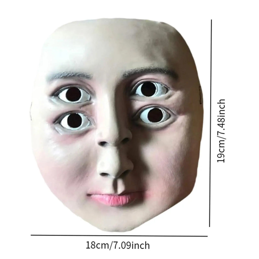 Halloween quatro olhos máscara decoração criativa látex dança maquiagem adereços para fantasia vestido desempenho de palco casa assombrada páscoa carnaval
