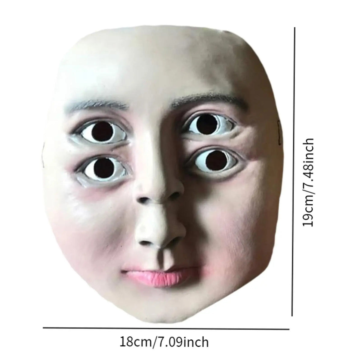Halloween quatro olhos máscara decoração criativa látex dança maquiagem adereços para fantasia vestido desempenho de palco casa assombrada páscoa carnaval