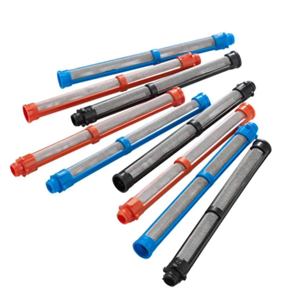 20 pçs 60/100/150 malha airless pintura pulverizador filtros alta filtragem airless pintura pulverizador filtro 11x110mm acessórios da ferramenta elétrica