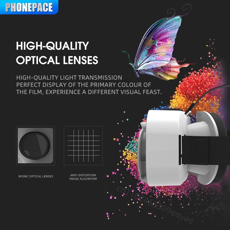 3D VR Glasses Virtual Reality Viar Goggles Headset Devices Smart Helmet Lenses For Cell Phone Mobile Smartphones Viewer