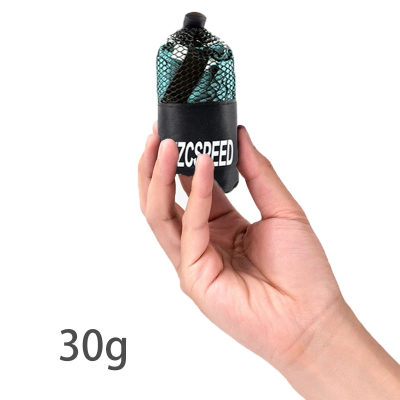 Mochila caminhadas, natação, toalha de banho de acampamento, toalha esportiva respirável para viagem na praia, toalha de banho absorvente de secagem rápida