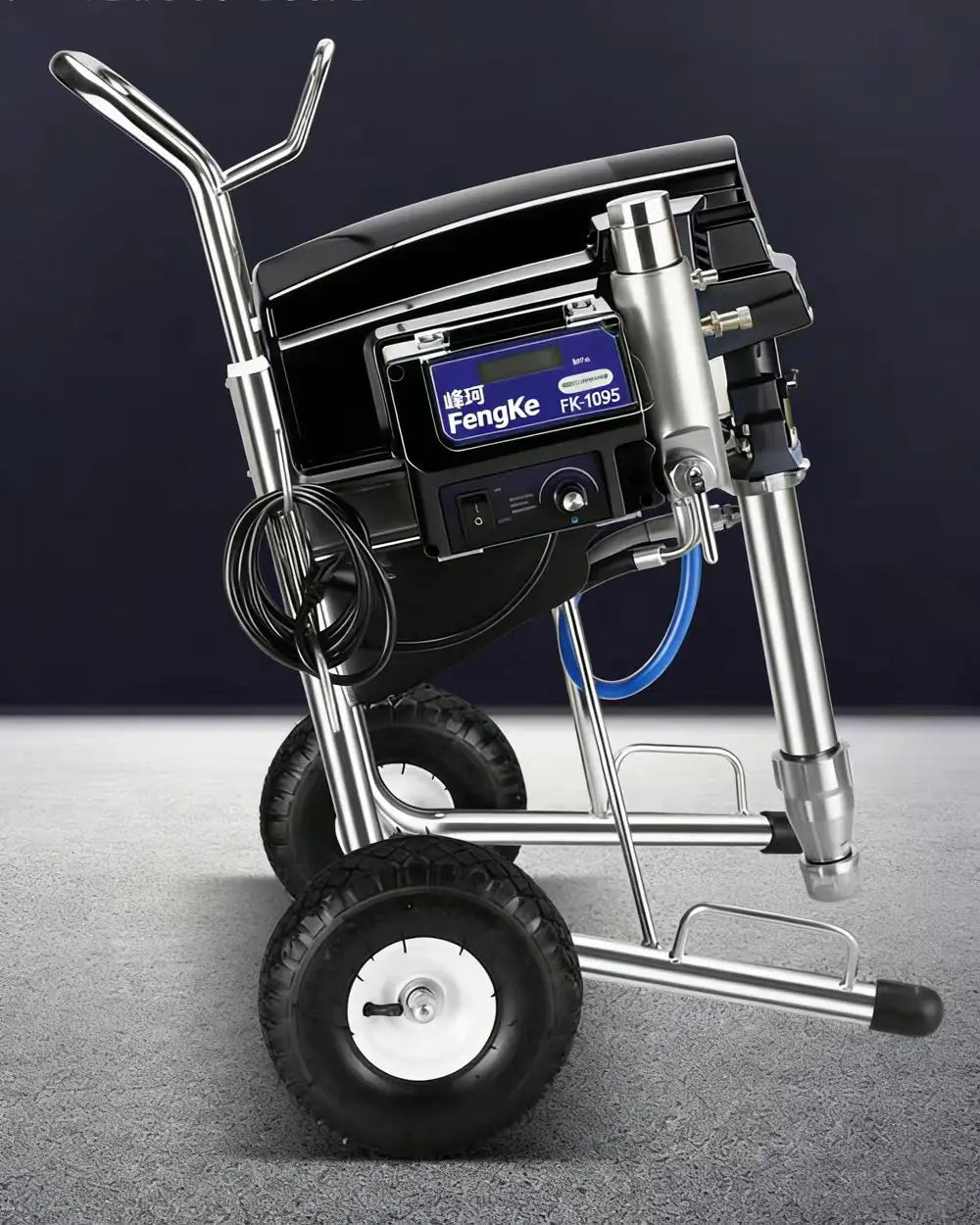 Pistola pulverizadora profissional com bomba de pistão, máquina de pulverização mal ventilada, 4000w, 6,5l, pulverizador de tinta sem ar, fk1095, máquina de pintura a óleo