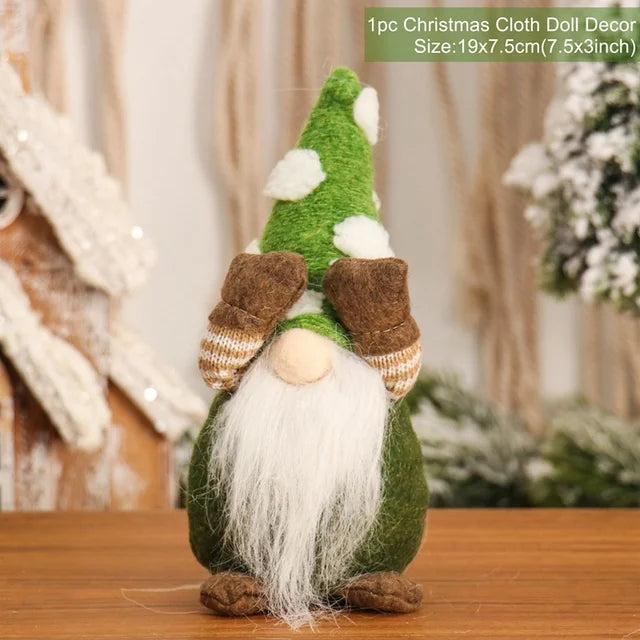 Ornamentos de boneca de natal feliz natal decorações para casa 2025 decoração de natal presentes navidad natal noel decoração de ano novo 2026 presentes