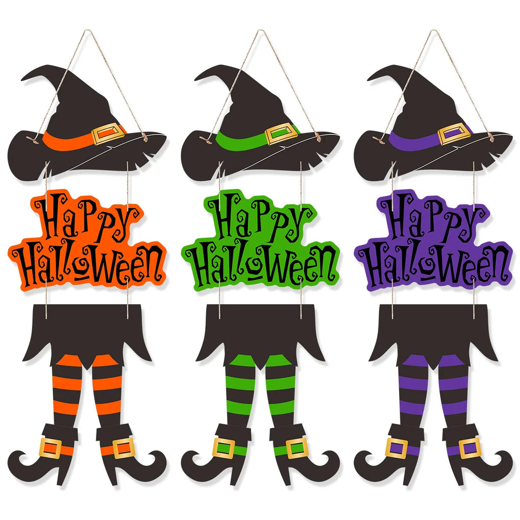 Decorações de Halloween para festas, quintais, shoppings, bares, acessórios de suspensão para portas e festivais dos fantasmas.