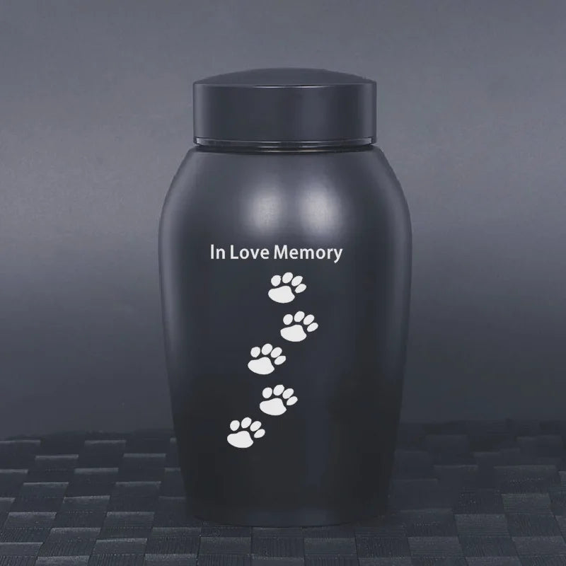 2025 aço inoxidável cinzas do cão urna cão gato pássaro mouse cremação cinzas urna pet lembrança frasco selado funeral para cães suprimentos