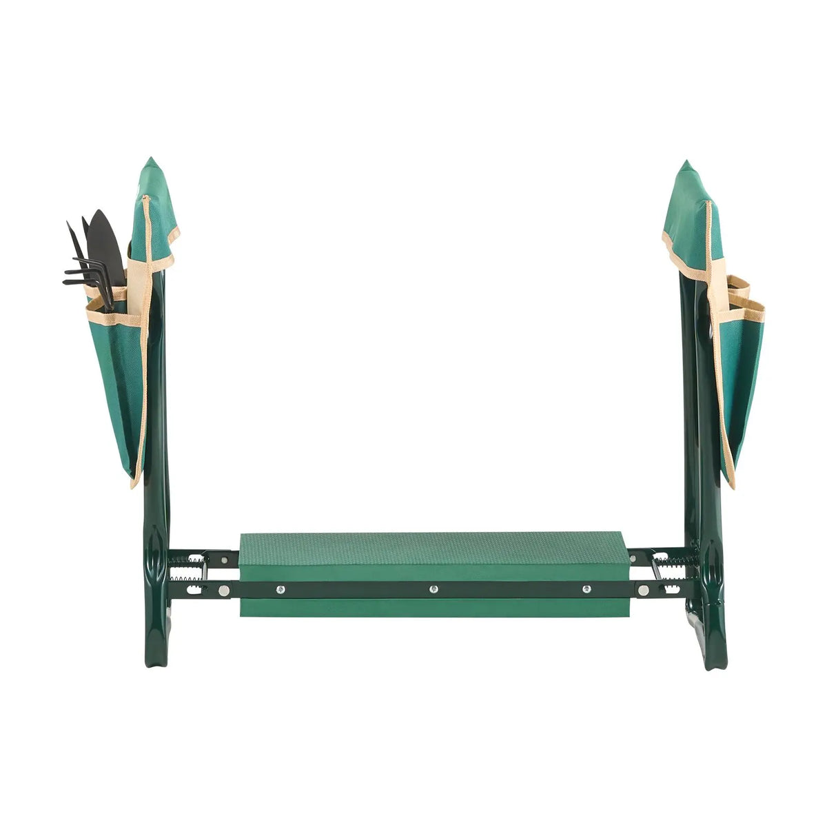 Heavy Duty 6 in Wide Garden Kneeler Seat Folding Garden Stool with 2 Tool Bags Garden Tools Accessory