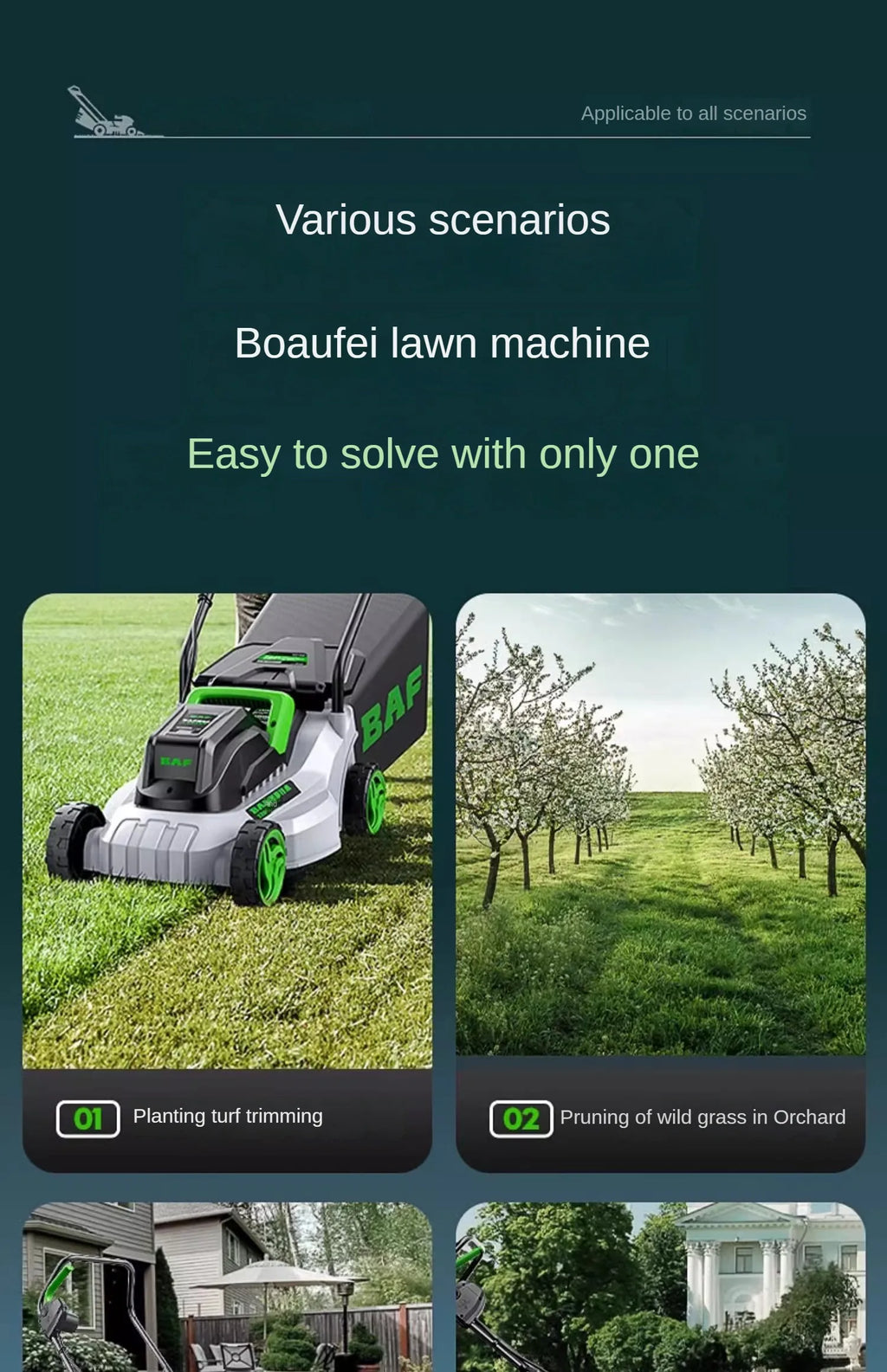 Cortador de grama elétrico de alta potência – perfeito para jardas grandes, eficiência estilo push e operação com fio incluída