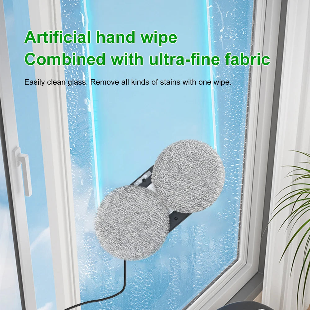 Robô de Limpeza Automático para Janelas PuRuiKai, Com Sistema Inteligente de Detecção de Bordas, Limpador de Vidros Robótico