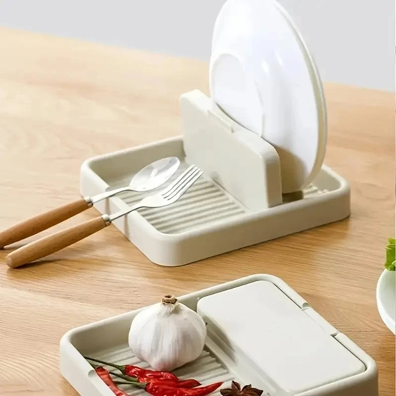 1pc dobrável pote tampa titular e colher resto para fogão e bancada-resistente ao calor utensílios de cozinha Rack para colheres,
