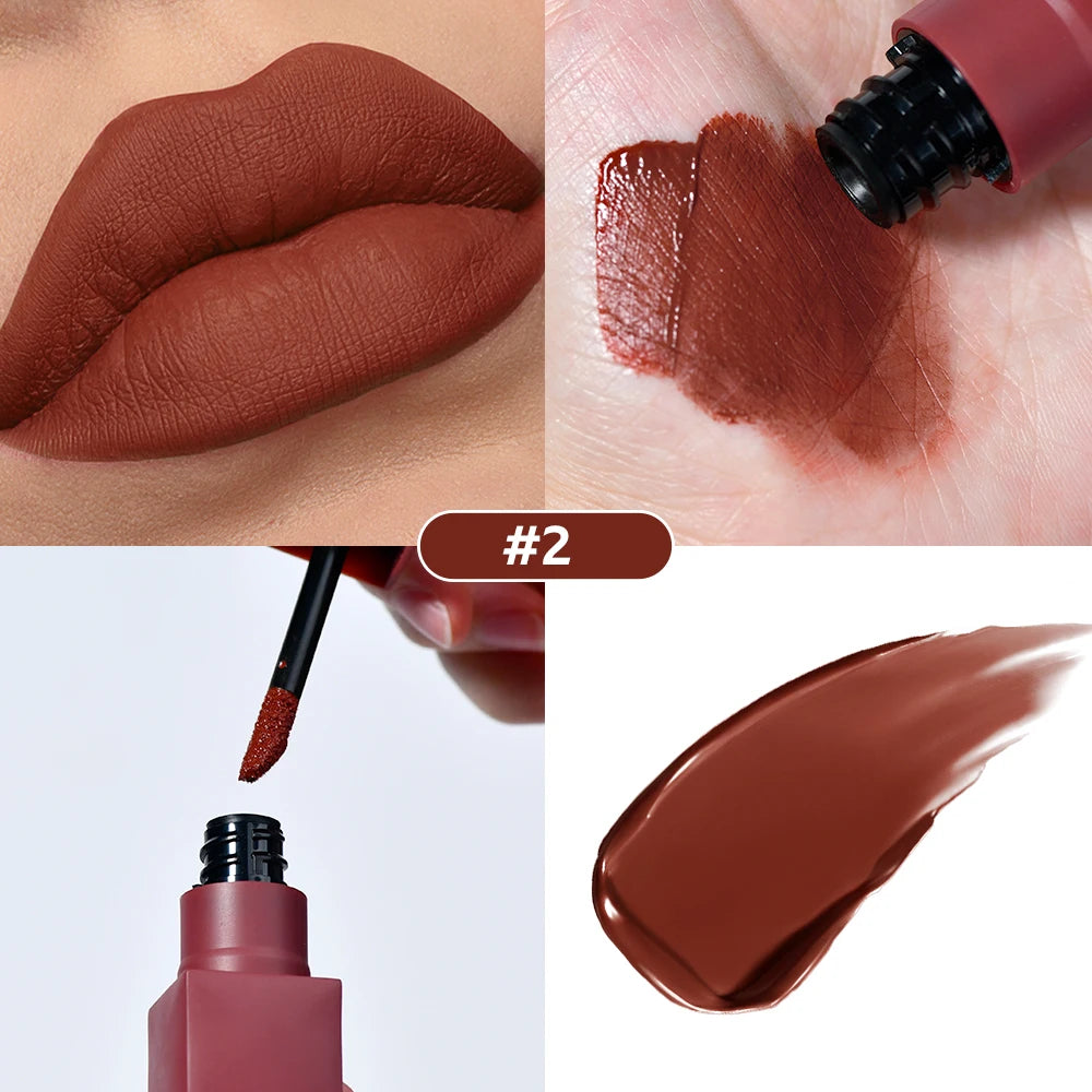 Teddy Tint Lip Color Set, Tear-Off Lip Gloss, Super Stay Long-Lasting 12H Matte Texture Waterproof Lipstick Cosmetics