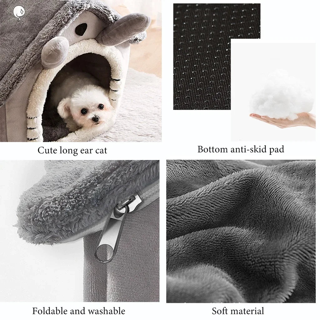 Casas dobráveis para cães e gatos pequenos e médios, colchões, produtos para animais de estimação, cestos para cachorros, canil de inverno