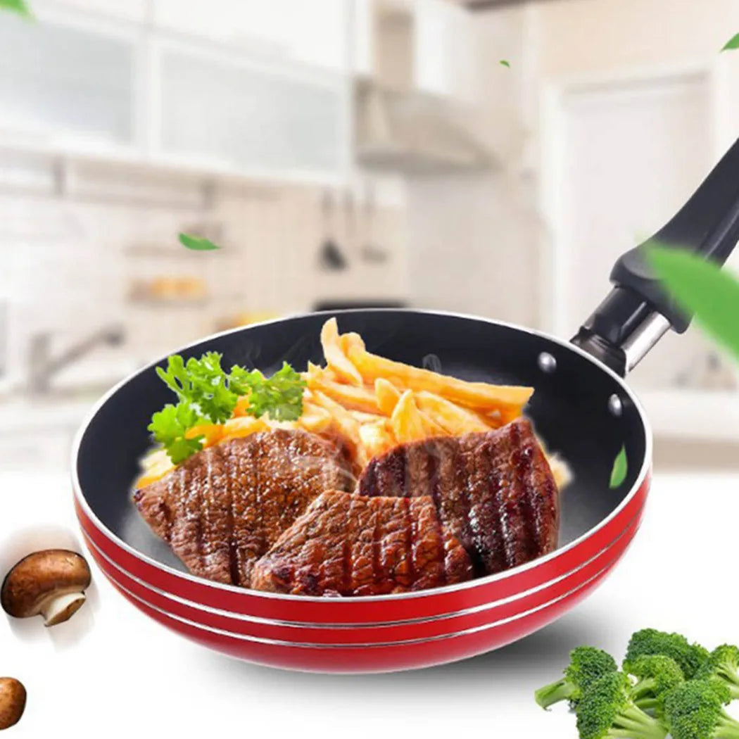 Mini frigideira de aço antiaderente, frigideira, panela para panelas, ferramentas de cozinha, ovos de fritar, cozinhar, 12cm, 14cm, 16cm Kasa & Pet Store