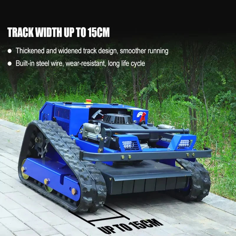 Cortador de grama com controle remoto personalizado, cortador de grama sem fio autopropelido de 4 tempos com motor elétrico, adequado para gramados de jardim