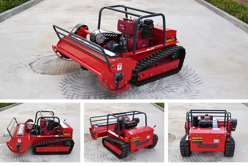 Cortador de Grama Elétrico Robótico de Esteira para Uso Doméstico, Personalizado, com Lâminas de 800mm, 1000mm, 1200mm, para Cortar Grama
