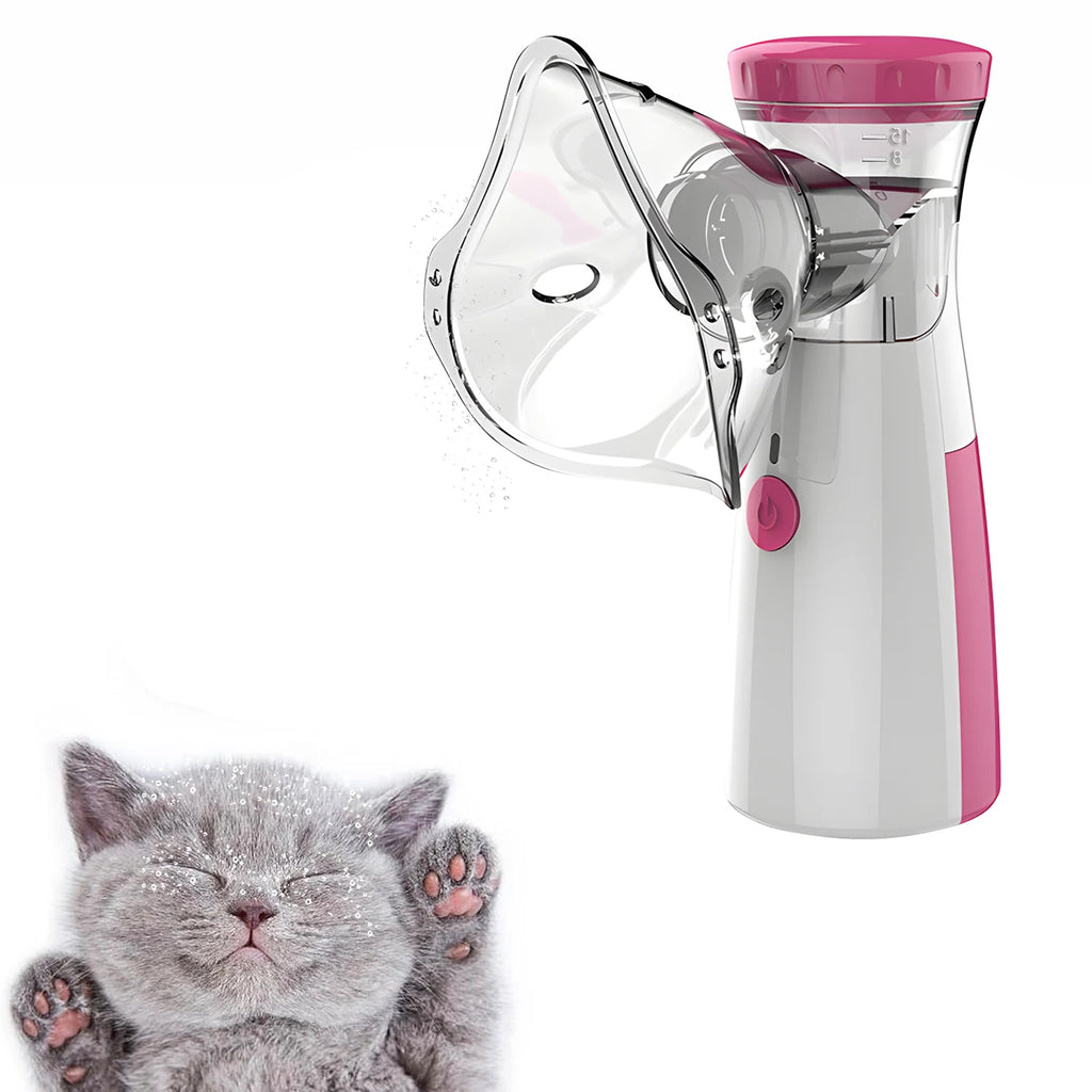 Nebulizador Portátil para Animais de Estimação, Dispositivo de Inalação para Gatos e Cães, Suprimentos para Tratamento e Alívio Respiratório em Casa