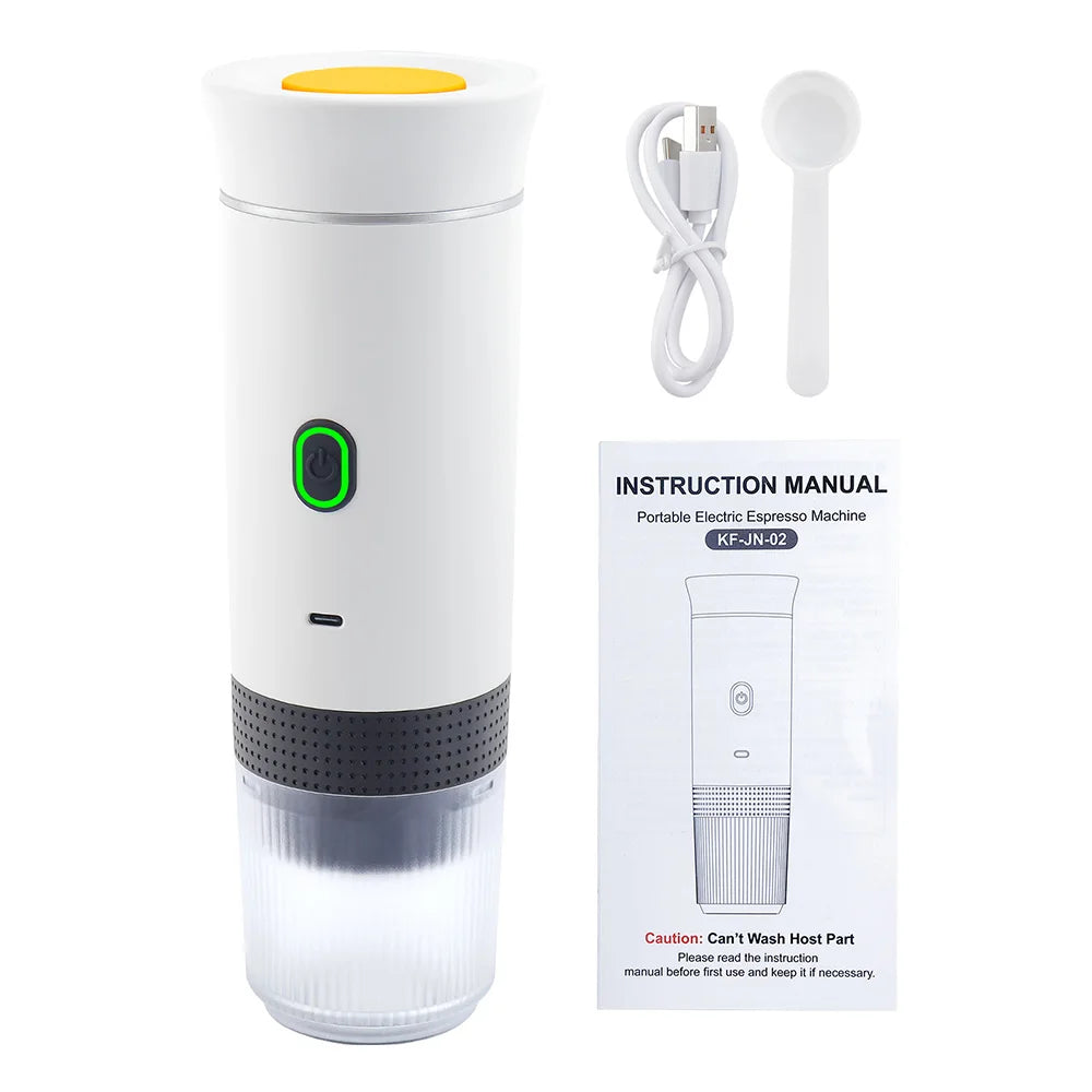 Máquina de café portátil 3 em 1, cafeteira expresso para carro, casa, acampamento, viagem, cápsula em pó, cafeteira automática