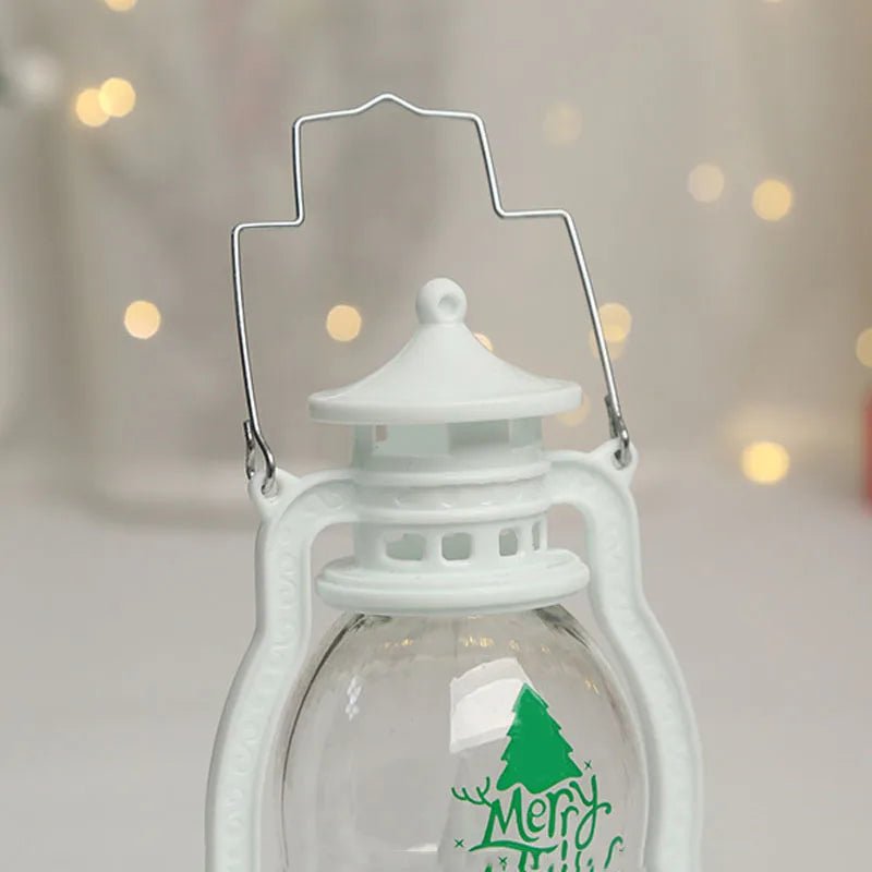 Portátil led natal papai noel boneco de neve lanternas decoração interior luzes alimentado por bateria para casa natal ano novo navidad ornamentos