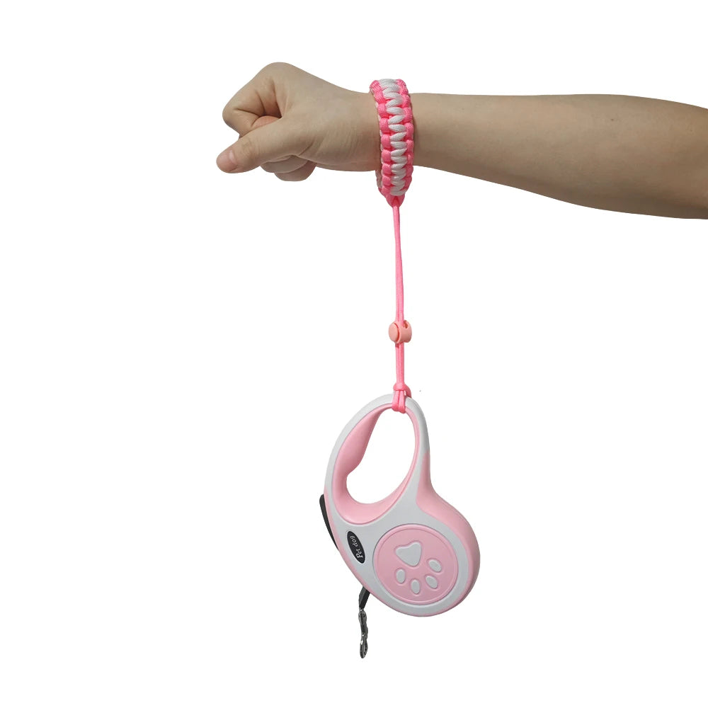 Trela de cachorro mão livre anti-queda pulseira ajustável para filhote de cachorro retrátil corda de tração chihuahua yorkie acessórios