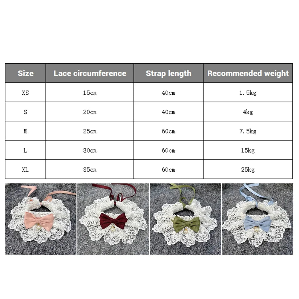Laço bowknot pérola colar gato cão neckerchief pet gatos gatinho cão filhote de cachorro corda babador colar gravata pescoço cinta cachecol acessórios