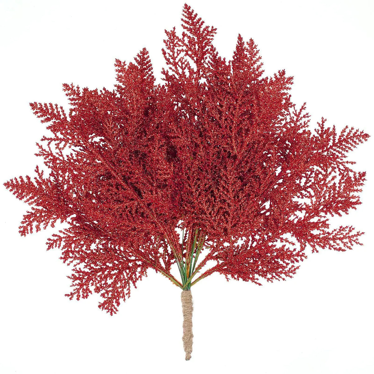 Decoração de natal glitter ramos bagas buquê de flores artificiais enfeites de árvore de natal para casa ano novo 2025 navidad