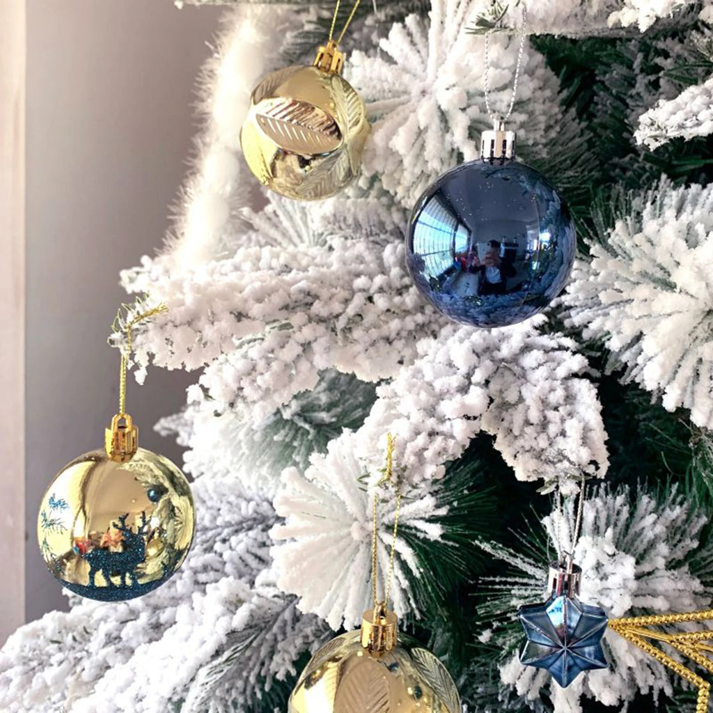 Bolas de natal ornamento conjunto árvore de natal pendurado pingente 2024 decoração de natal para casa presente de ano novo decorações navidad