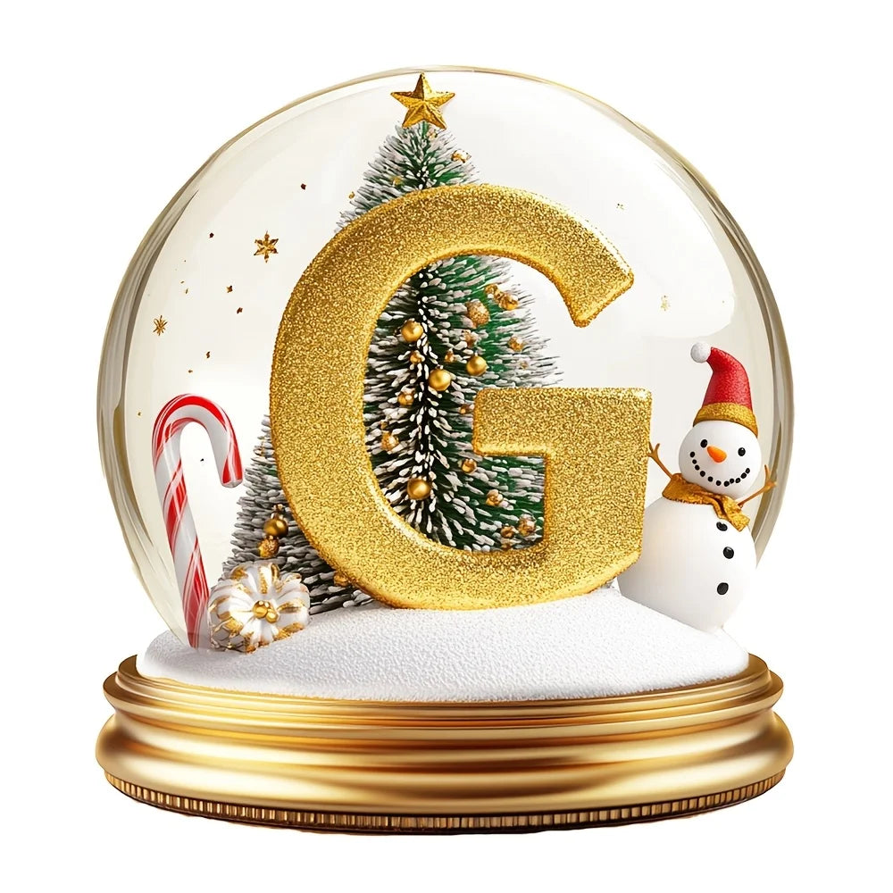 Decorações de árvore de natal letras mistas ornamento de mesa família retrato decoração fazenda férias decoração de mesa acrílico