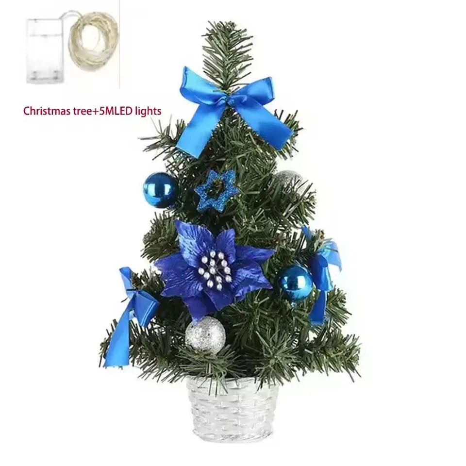 Árvore de Natal LED de 20/30/40cm para Decoração de Casa, Quarto e Festas, Árvore de Natal Artificial, Presente de Ano Novo para Crianças DIY ﻿