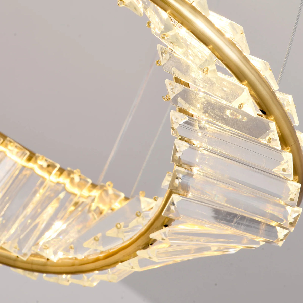 Led anel de luxo luzes pingente para sala estar jantar lustre moderno decoração casa lâmpada do teto nordic luminária lustre