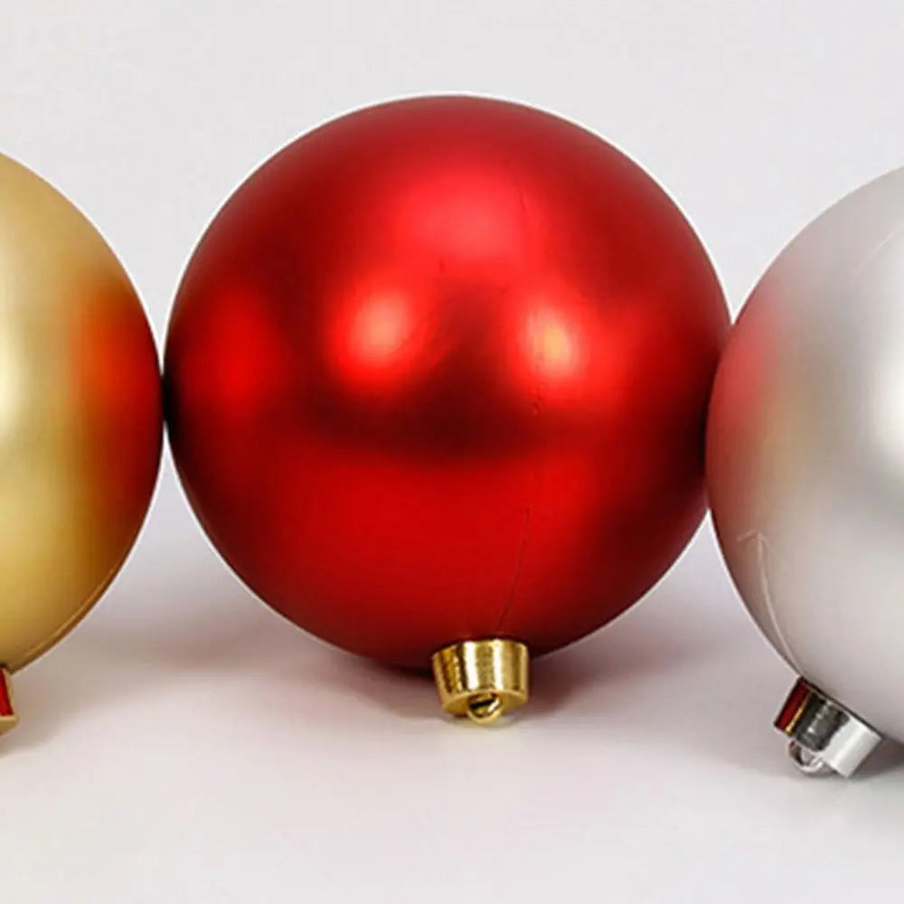 Decoração de férias 12/15/20cm bola de natal acabamento fosco formato de bola decoração de ano novo barra de bola fosca teto