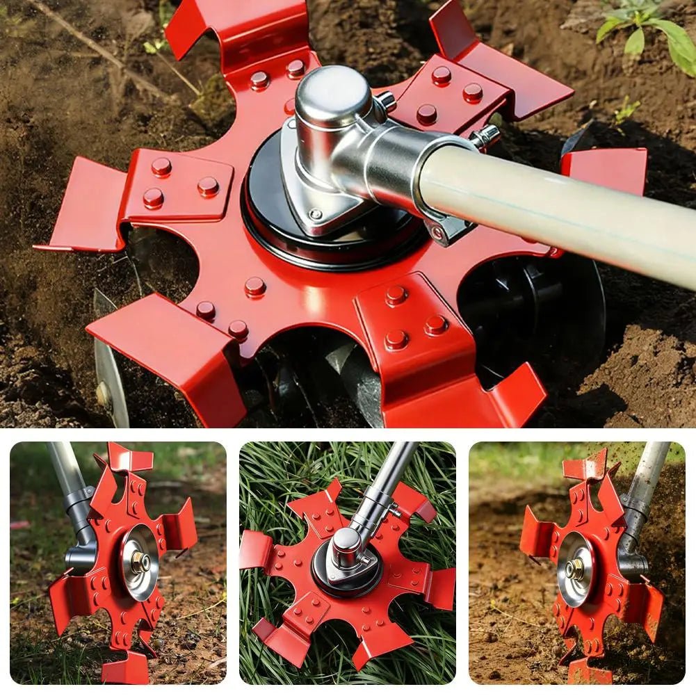 Roda de Capina para Cortador de Grama, Cabeça de Aparador, Lâmina de Grama, Cabeça de Corte de Grama, Roda de Capina, Roda para Afrouxar o Solo