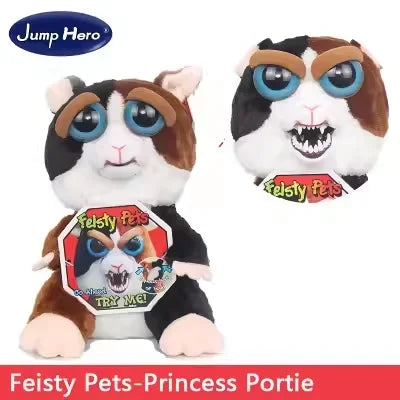 Boneco de Animal de Tamanho Médio Feisty Pets, Panda com Rosto Intercambiável, Brinquedo Interativo para Crianças Kasa & Pet