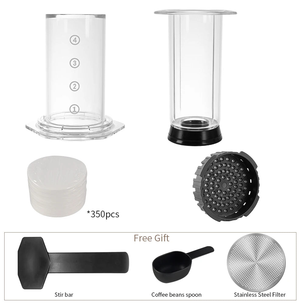 Cafemey máquina de café expresso portátil imprensa francesa barista ferramenta cafeteira imprensa ar máquina café com filtros para aeropress