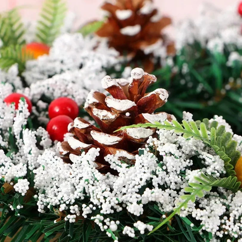 Coroa De Natal Artesanal Pura, Decorações De Árvore De Natal, Decoração De Casa, Feliz Ano Novo, 2024