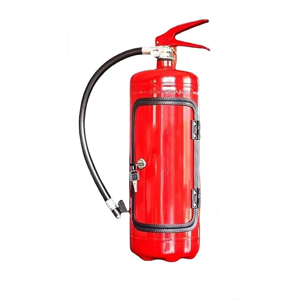Novo armário de licor portátil metal vermelho/preto suporte garrafa extintor sistema armazenamento barra