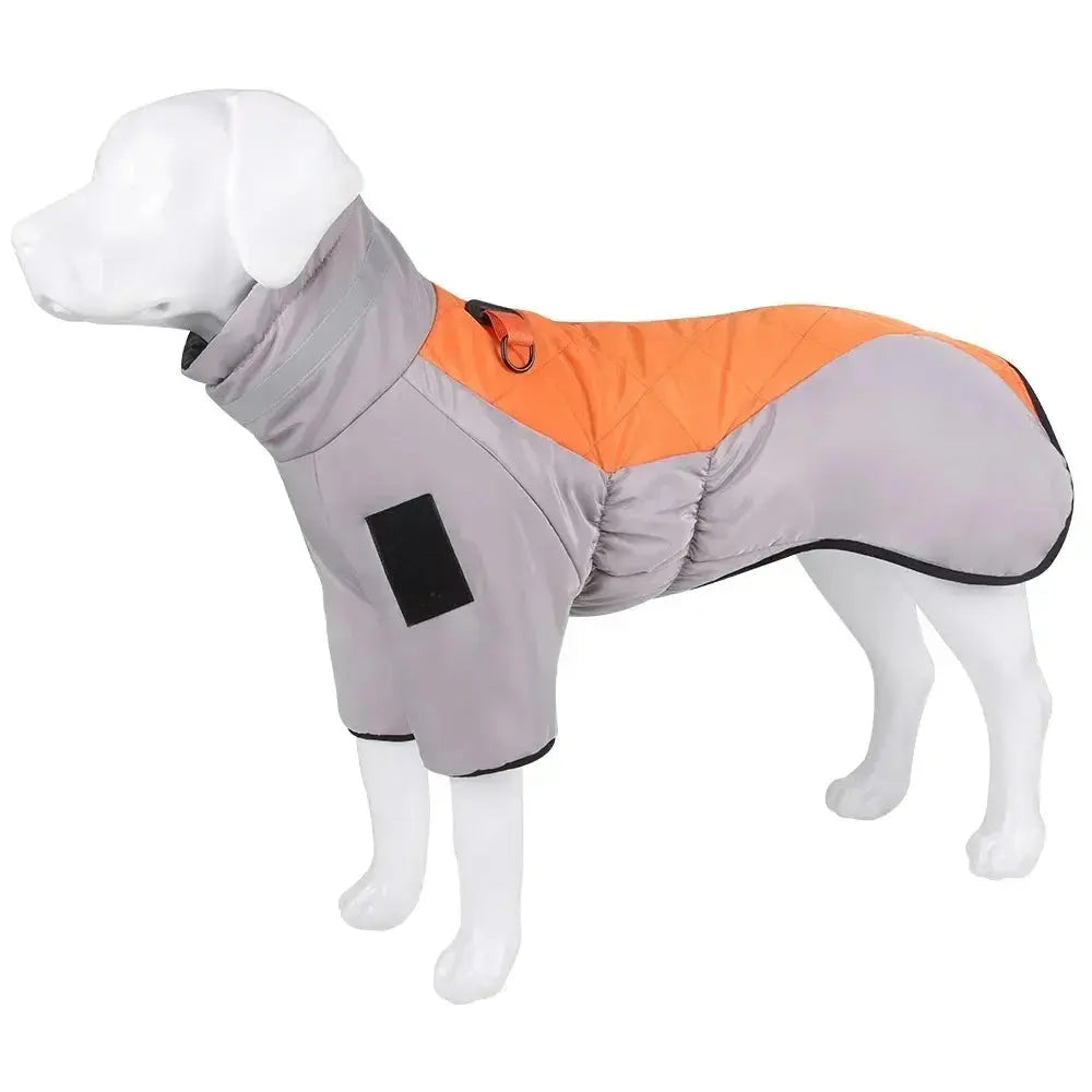 Jaqueta reflexiva de colarinho alto para cães, casacos quentes e grandes, impermeável, roupas de pet grossas, cães médios e grandes, outono e inverno Kasa & Pet
